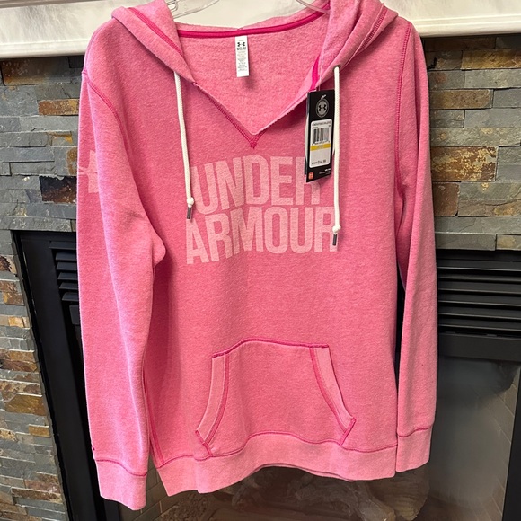 Under Armour Sweaters - Under Armour Women's Bright Pink Hoodie NWT